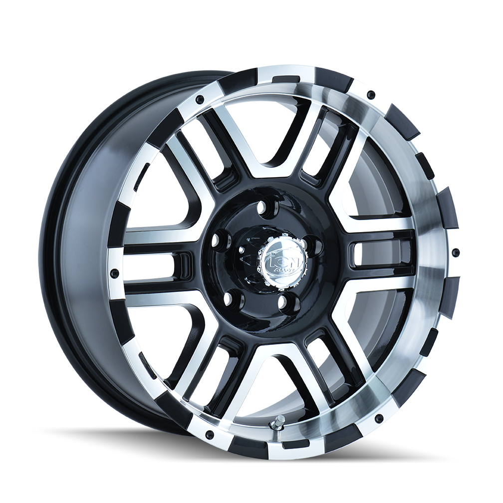 ION TYPE 179 18x9 8x165.1  12 130.8 BLACK/MACHINED FACE/MACHINED LIP - TheWheelShop.ca
