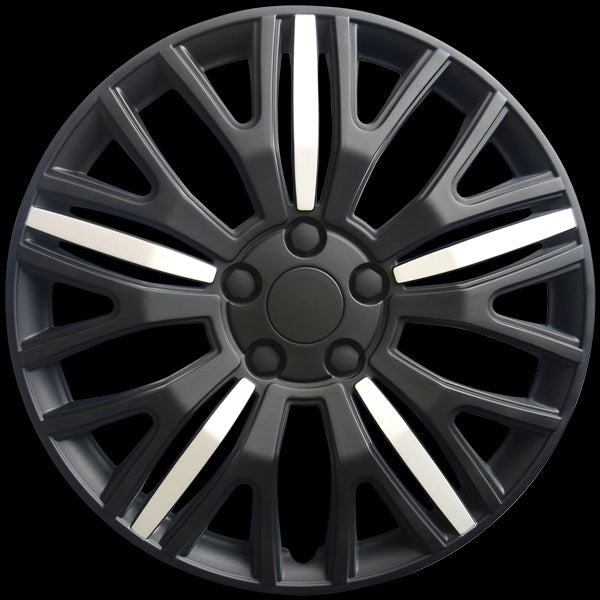 DAI Snap-On Hubcaps - 15'' Black - Set Of 4
