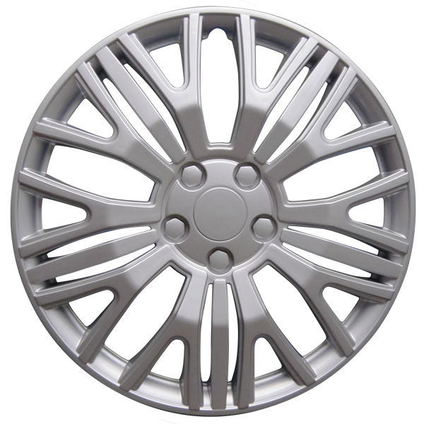DAI Snap-On Hubcaps - 16'' Silver - Set Of 4