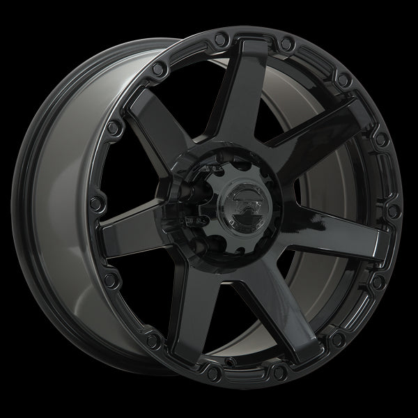 DAI WHEELS BARRETT 18X9.0 6X139.7 20 108.1 GLOSS BLACK - TheWheelShop.ca