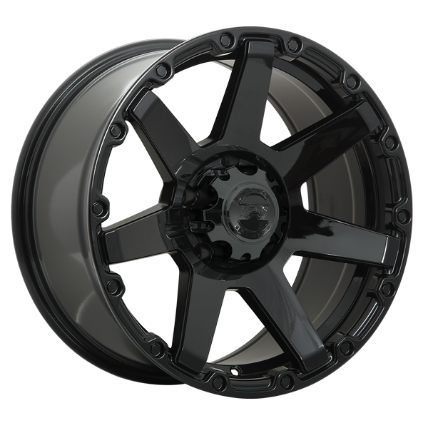 DAI WHEELS BARRETT 20X9.0 6X139.7 0 108.1 GLOSS BLACK - TheWheelShop.ca