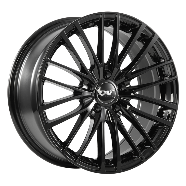 DAI WHEELS COSMOS 15X6.5 4X100 40 73.1 GLOSS BLACK - TheWheelShop.ca