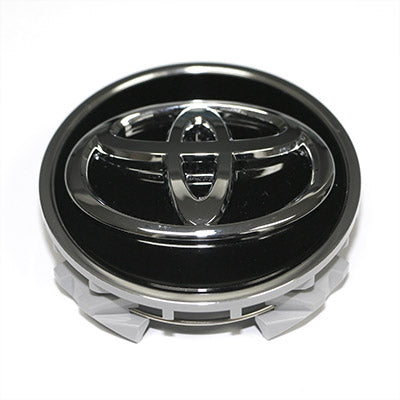 OEM Toyota Cap- Black With Chrome Crest - 42603-06150