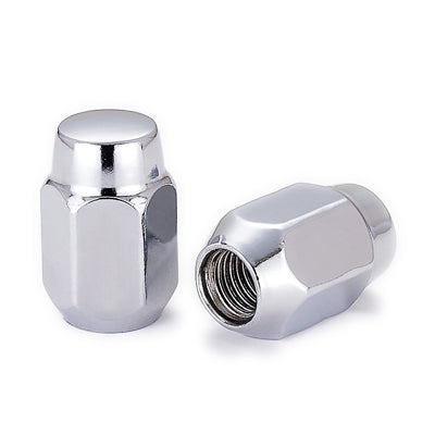 Acorn Chrome Nut 1PC 60° Seat-12x1.25mm-21mm Hex-Premium