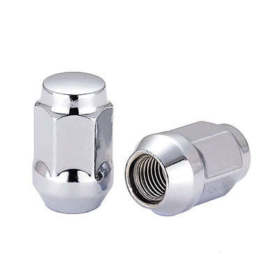 Acorn Chrome Nut 1PC 60° Bulge-12x1.25mm-21mm Hex-Premium