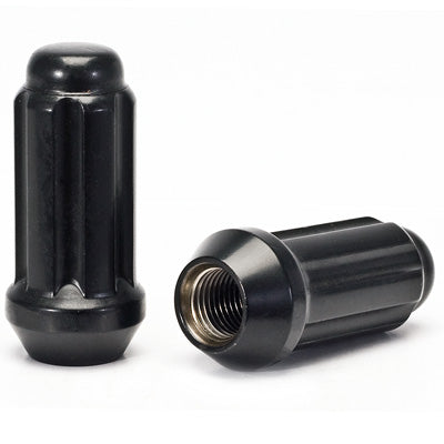 6 Spline Black Nut 2PC 60° Seat-12x1.25mm-19/21/22mm Hex-Premium