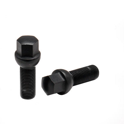 Acorn Black Bolt Radius (R12) Seat - 12x1.50mm - 26mm Shank - 17mm Hex - Premium