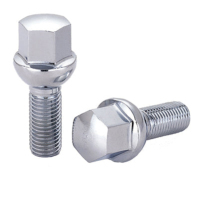 Acorn Chrome Bolt Radius (R12) Seat - 14x1.50mm - 22mm Shank - 17mm Hex - Premium