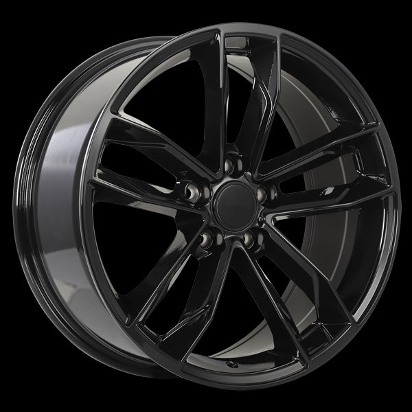 ART REPLICA 129 18X8.0 5X112 35 66.5 GLOSS BLACK - TheWheelShop.ca