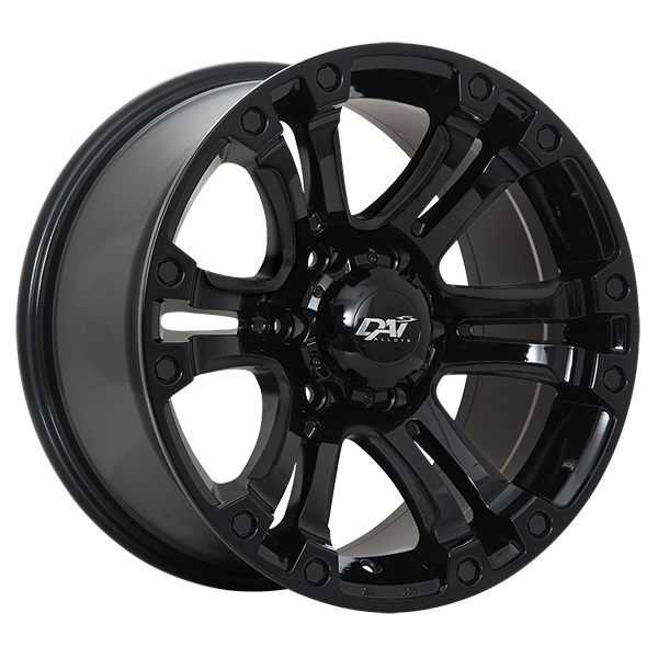 DAI WHEELS CRUSHER 18X9.0 6X139.7 20 108.1 GLOSS BLACK - TheWheelShop.ca