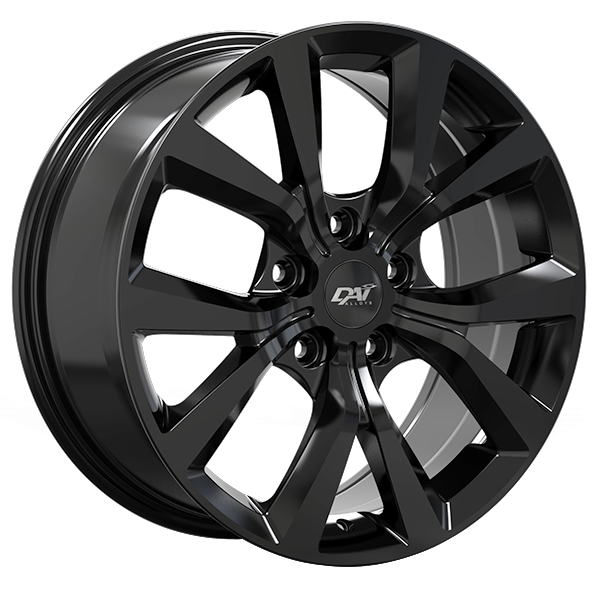 DAI WHEELS MISSION 17X7.5 5X108 42 63.4 GLOSS BLACK - TheWheelShop.ca