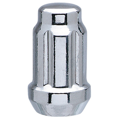 6 Spline Chrome Nut 1PC 60° Seat-1/2" RH-17/19/21mm Hex
