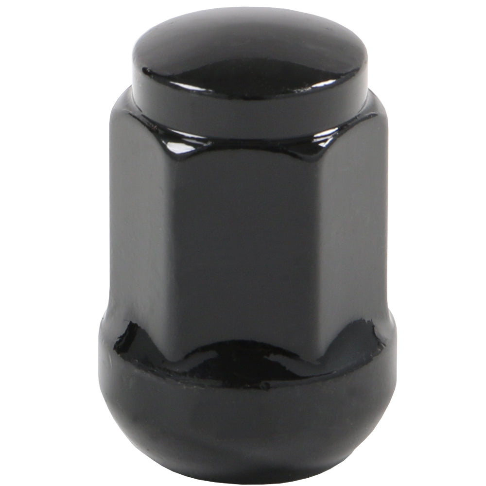 Acorn Black Nut 1PC Radius (R12) Seat-12x1.50mm-19mm Hex - 70332BBK-1