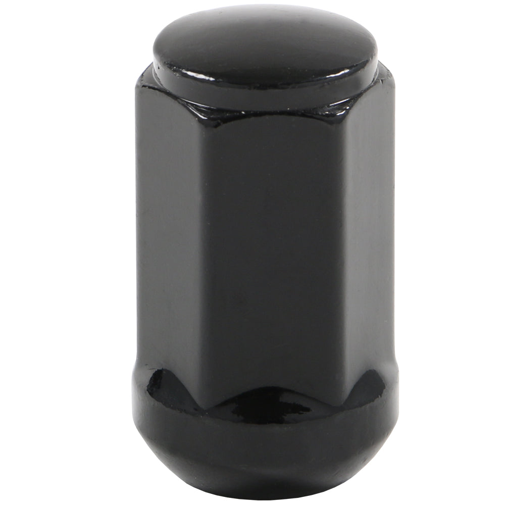 Acorn Black Nut 1PC Radius (R14) Seat-14x1.50mm-22mm Hex