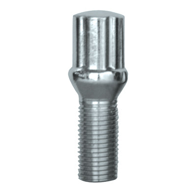 6 Spline Chrome Bolt 60° Seat - 14x1.25mm - 28mm Shank - 17/19/21mm Hex