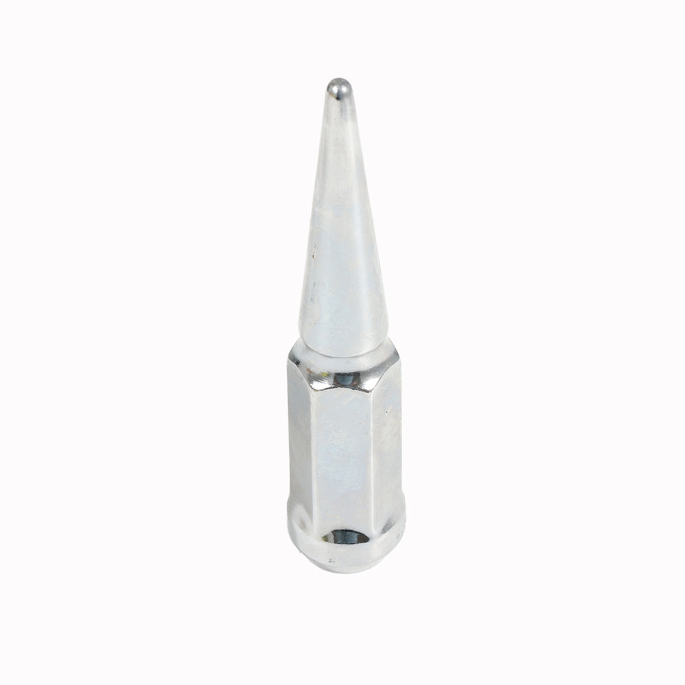 Acorn Spike Chrome Nut 2PC 60° Seat-9/16'' RH-19mm Hex - 71SC8BC-113CN