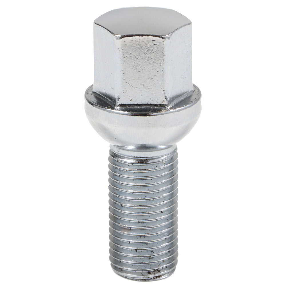Acorn Chrome Bolt Radius (R12) Seat - 14x1.50mm - 28mm Shank - 17mm Hex