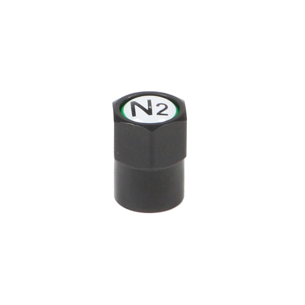 Plastic Black N2 Tire Valve Cap