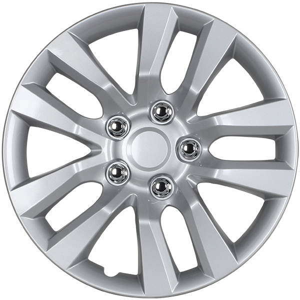 DAI Snap-On Hubcaps - 15'' Silver - Set Of 4