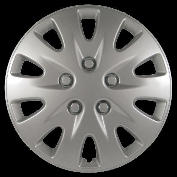 DAI Snap-On Hubcaps - 16'' Silver - Set Of 4