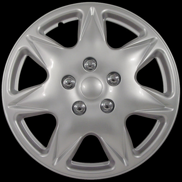 DAI Snap-On Hubcaps - 17'' Silver - Set Of 4