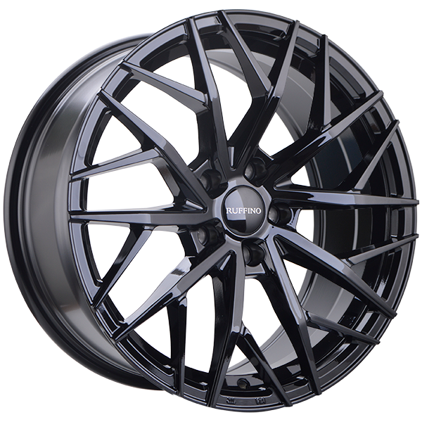 RUFFINO ATRAX 16X7.0 5X114.3 39 67.1 GLOSS BLACK - TheWheelShop.ca