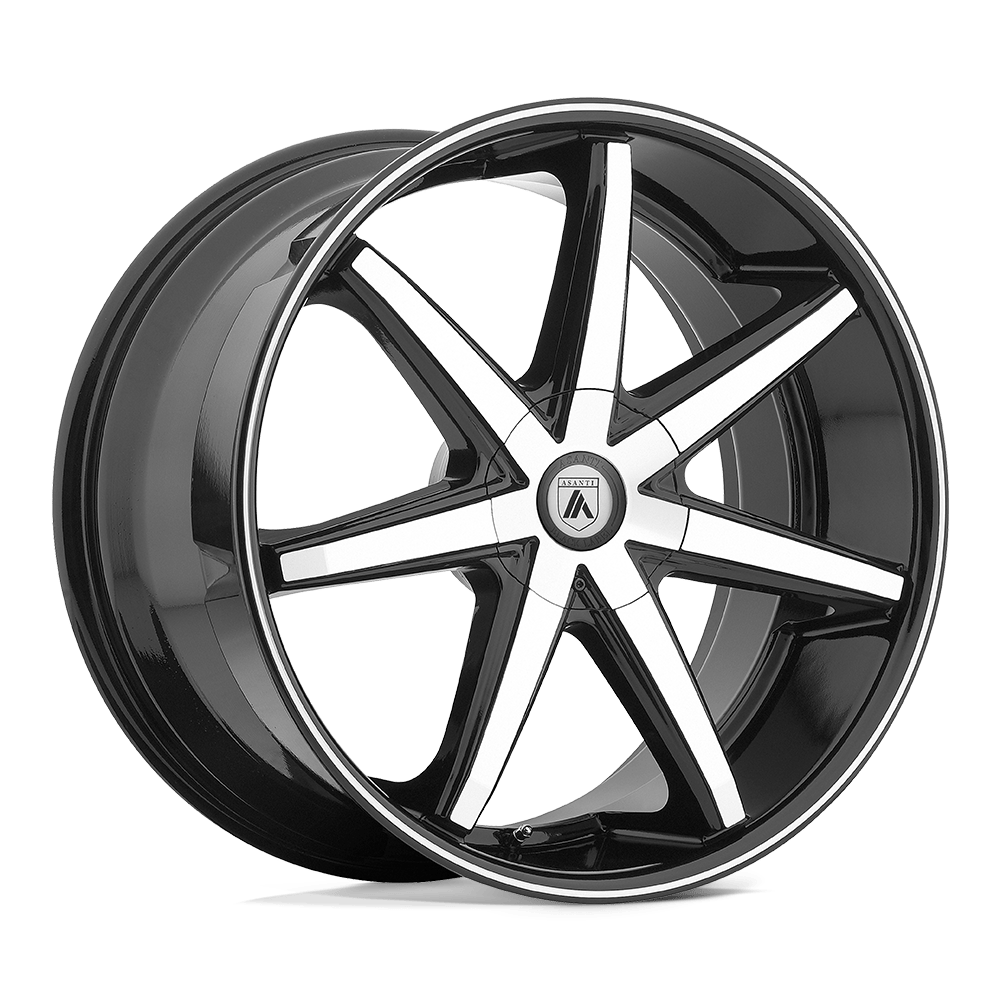 Asanti Black ABL-9 20x10 5x127 38 78.1 Machined Face With Black Lip