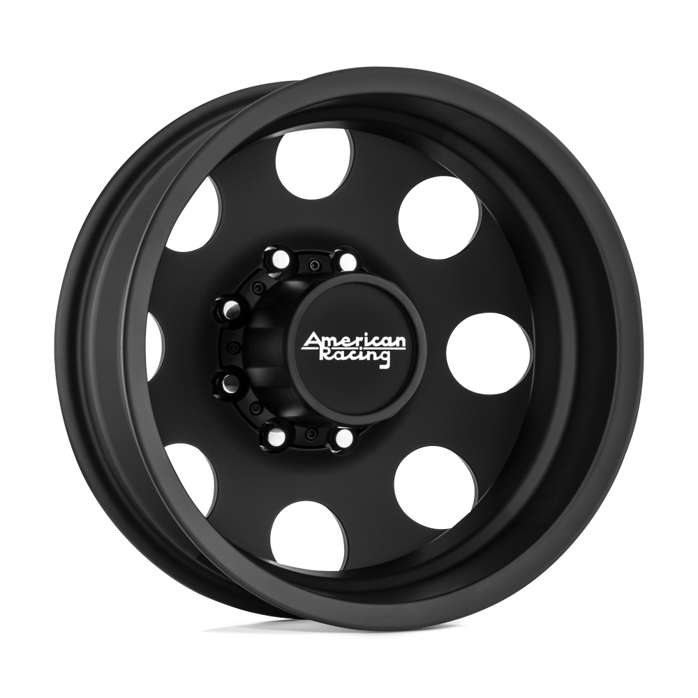 American Racing AR204 Baja Dually 16x6 8x170 -134 125.1 Satin Black - Rear
