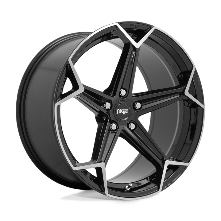 Niche 1PC N259 Arrow 20x10.5 5x112 40 66.56 Gloss Black Brushed