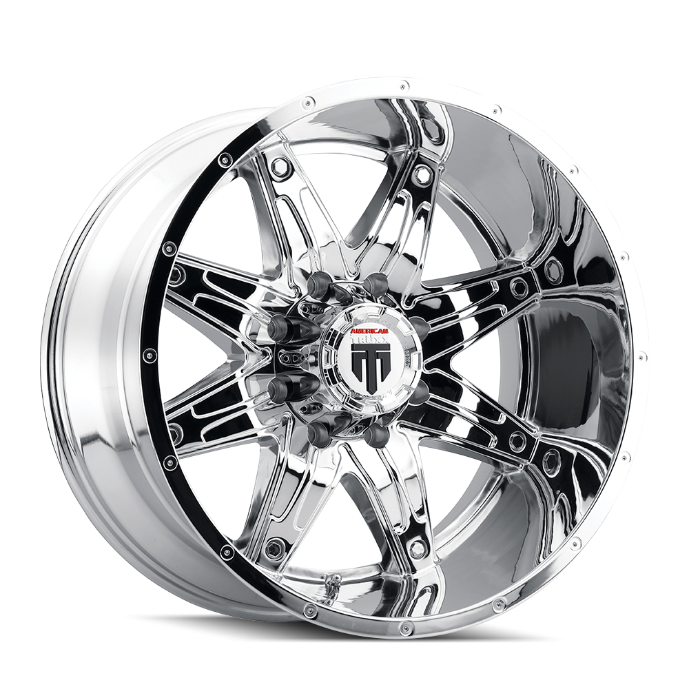 AMERICAN TRUXX LONESTAR AT185 22x12 5x127  -44 78.1 CHROME - TheWheelShop.ca