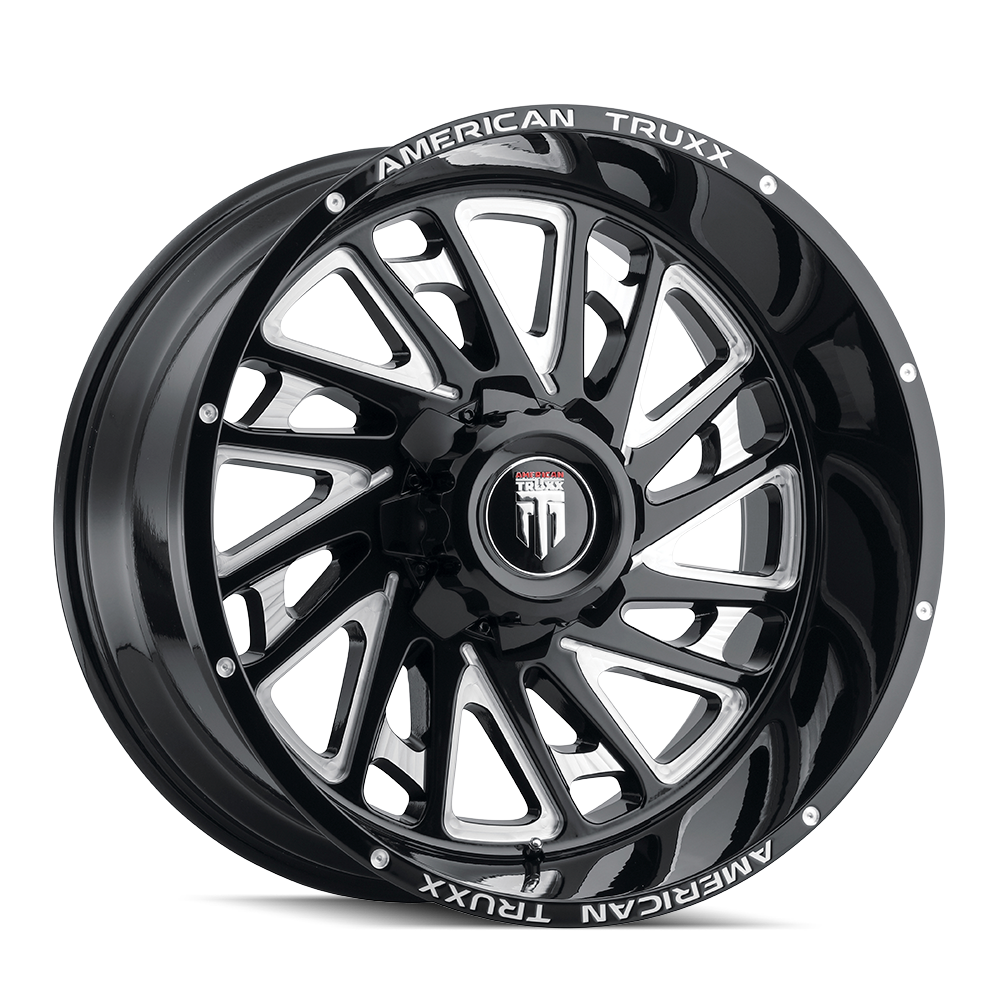AMERICAN TRUXX BLADE AT1905 24x14 6x139.7  -76 106.1 BLACK/MILLED - TheWheelShop.ca
