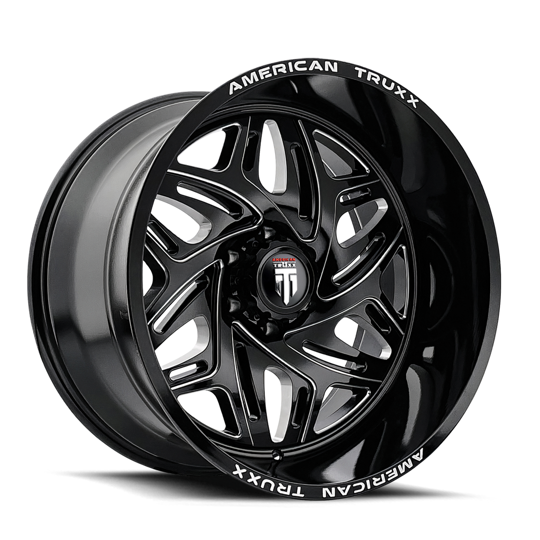 American Truxx Euphoria AT1914 20x9 5x150 0 110 Gloss Black Milled