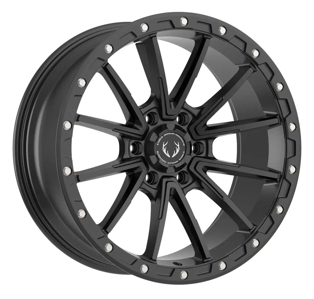BLACKHORN OFFROAD BH04 20X9 6X139.7 12 106.1 MATT BLACK