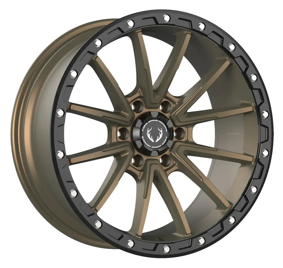 BLACKHORN OFFROAD BH04 20X9 6X139.7 12 106.1  BRONZE/BLACK LIP