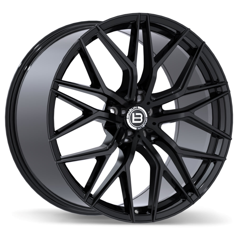 Braelin BR10 21x10.0 5x115mm +25 71.5 Gloss Black