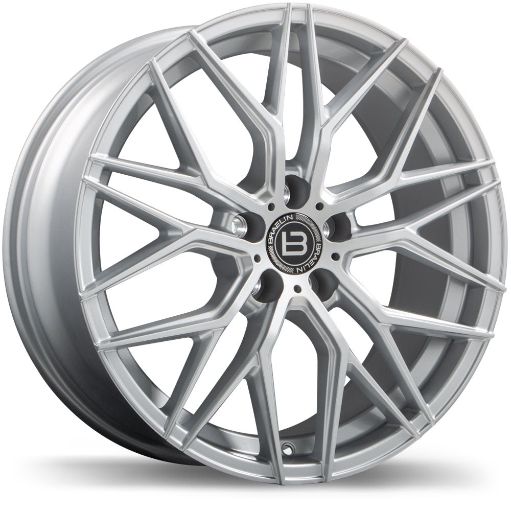 BRAELIN BR10 19X8.5 5X108MM +35 65.1 GLOSS SILVER - TheWheelShop.ca