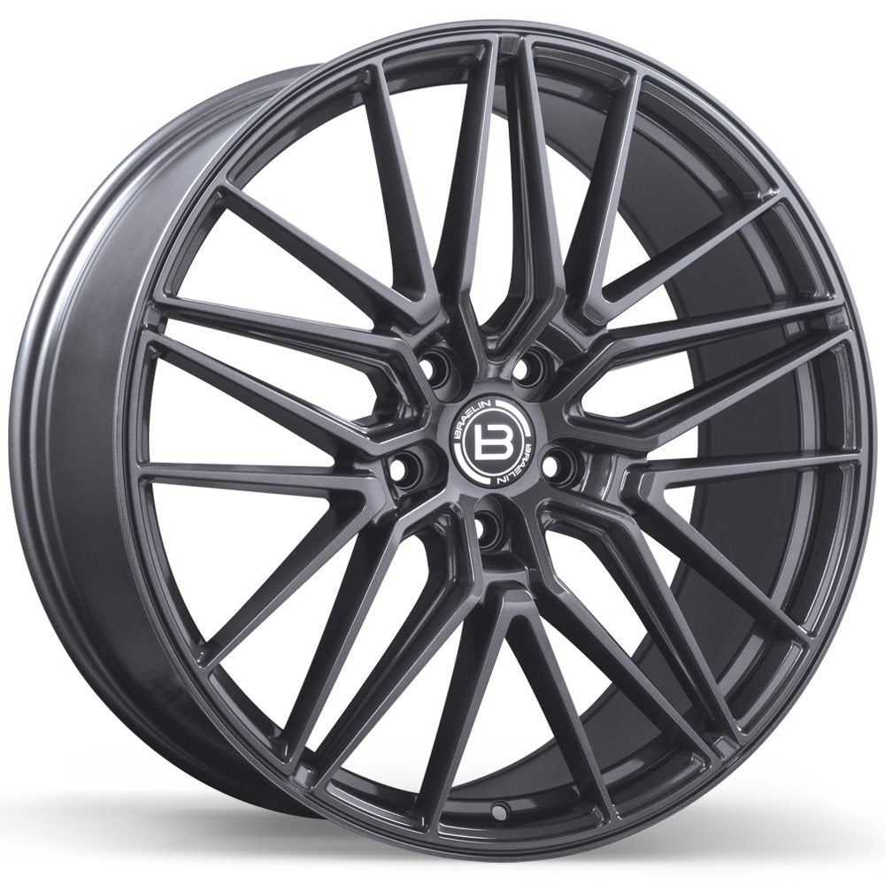 BRAELIN BR13 22X9.0 5X120.65MM +20 72.6 DARK GREY - TheWheelShop.ca