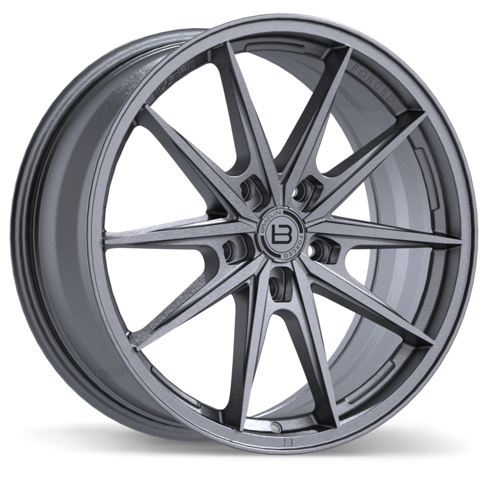 Braelin BRF1 19x8.5 5x130mm +25 67.1 Brushed Matte Carbon Grey