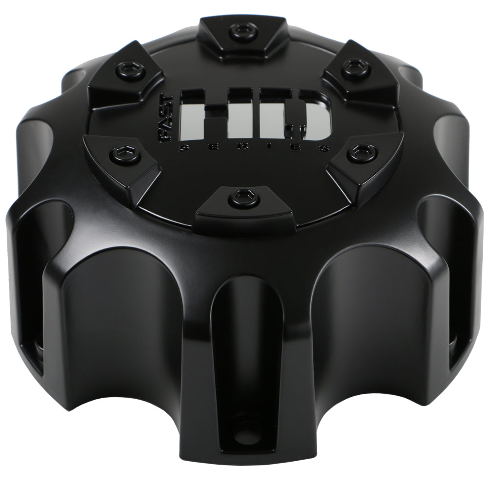 Satin Black Cap With Chrome Fast HD Series Logo