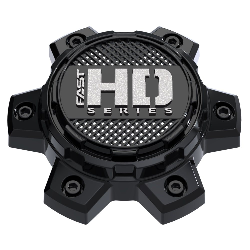 Gloss Black Cap With Gloss Black Hardware And Gunmetal Fast HD Series Logo - C-1455PF0BVF