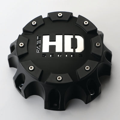 Matte Black Cap With Chrome Fast HD Series Logo - C-1663PF0BCF-2