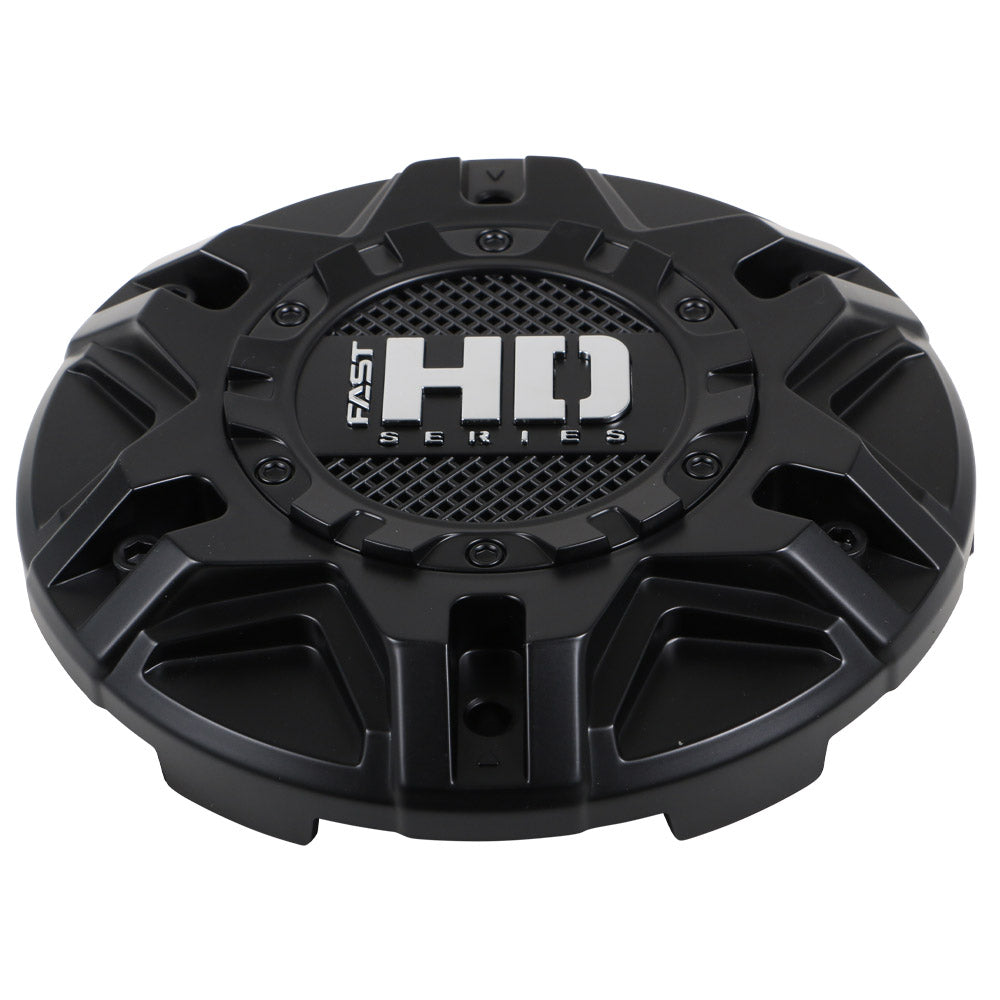 Satin Black Cap With Satin Black Hardware And Chrome Fast HD Series Logo - C-1750PF0FCF-1
