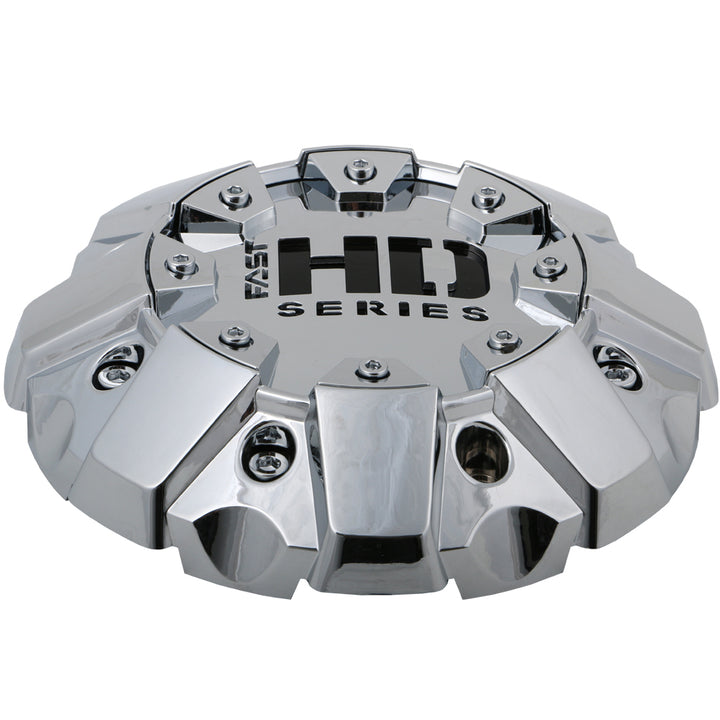 Chrome Cap- Chrome Hardware With Black Fast HD Series Logo