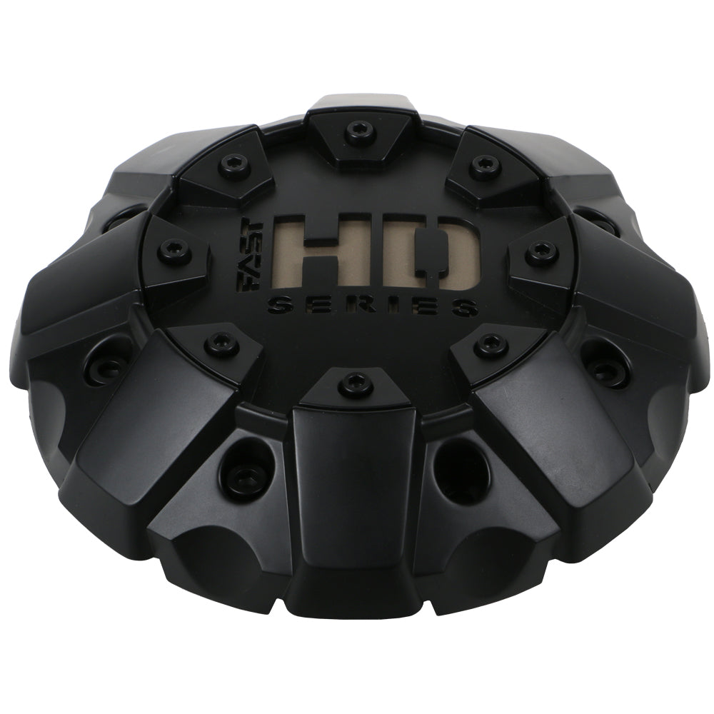 Satin Black Cap With Satin Black Hardware And Bronze Fast HD Series Logo