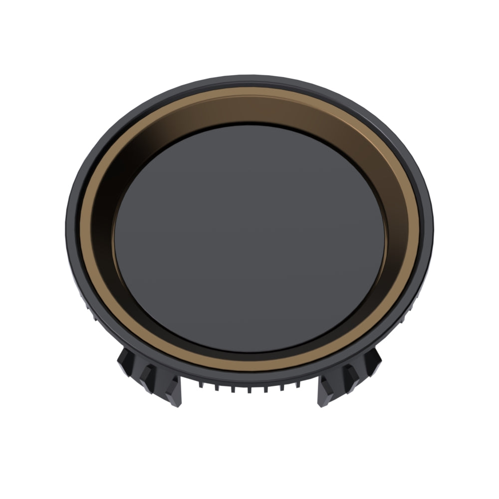 Gloss Black Cap with Bronze Ring - C-848PF18BV