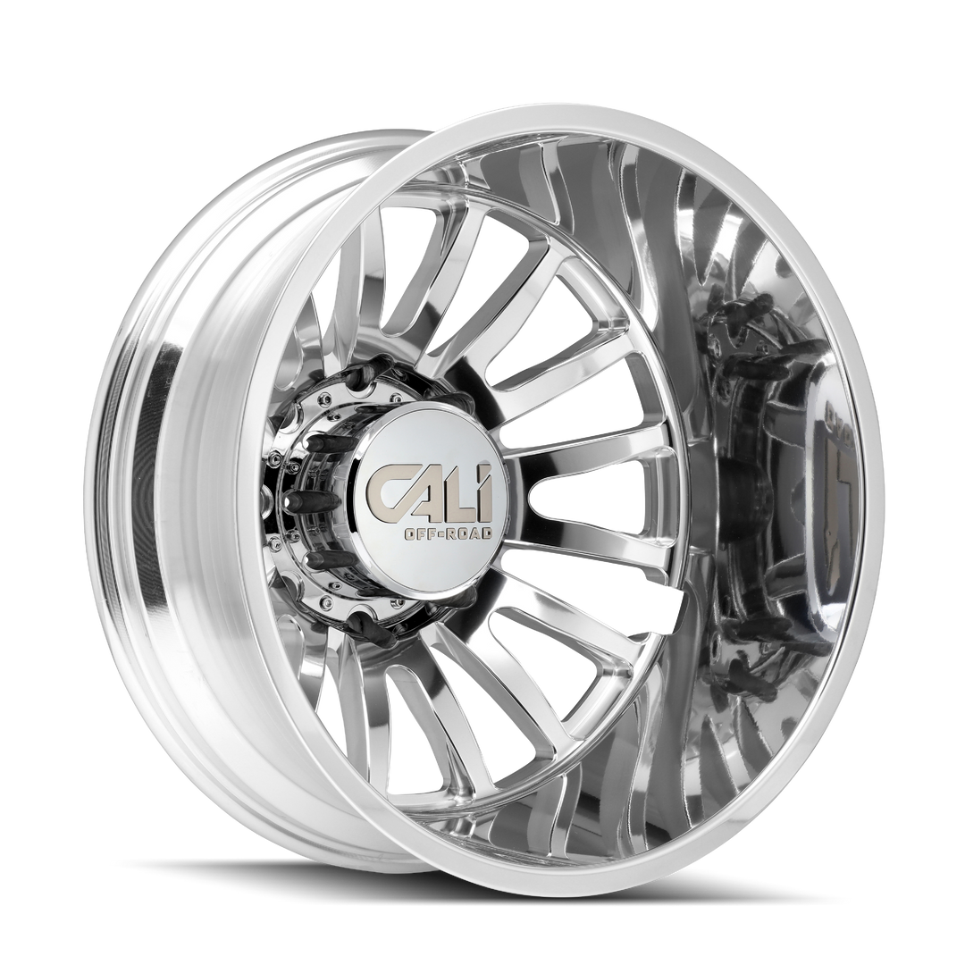 CALI OFF-ROAD SUMMIT DUALLY 9110D 22x8.25 8x165.1  -192 121.3 POLISHED/MILLED SPOKES - TheWheelShop.ca