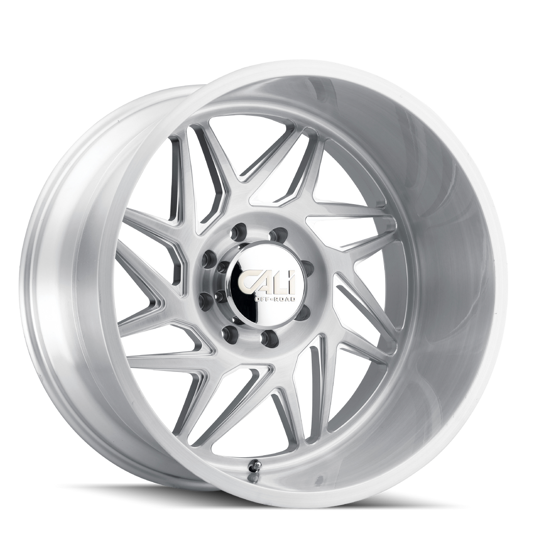 CALI OFF-ROAD GEMINI 9112 20x10 5x127  -25 71.5 BRUSHED & CLEAR COATED - TheWheelShop.ca