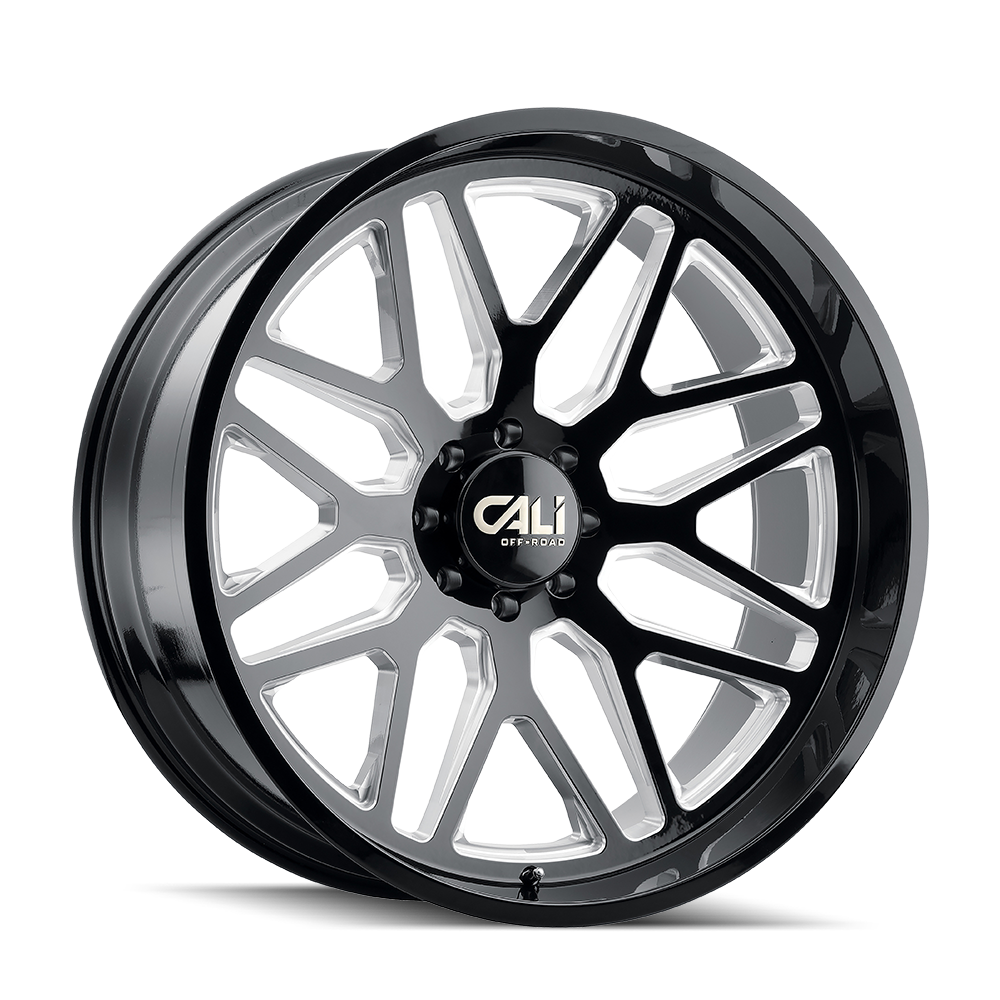 Cali Off-Road Invader 9115 24x14 8x170 -76 125.2 Gloss Black Milled