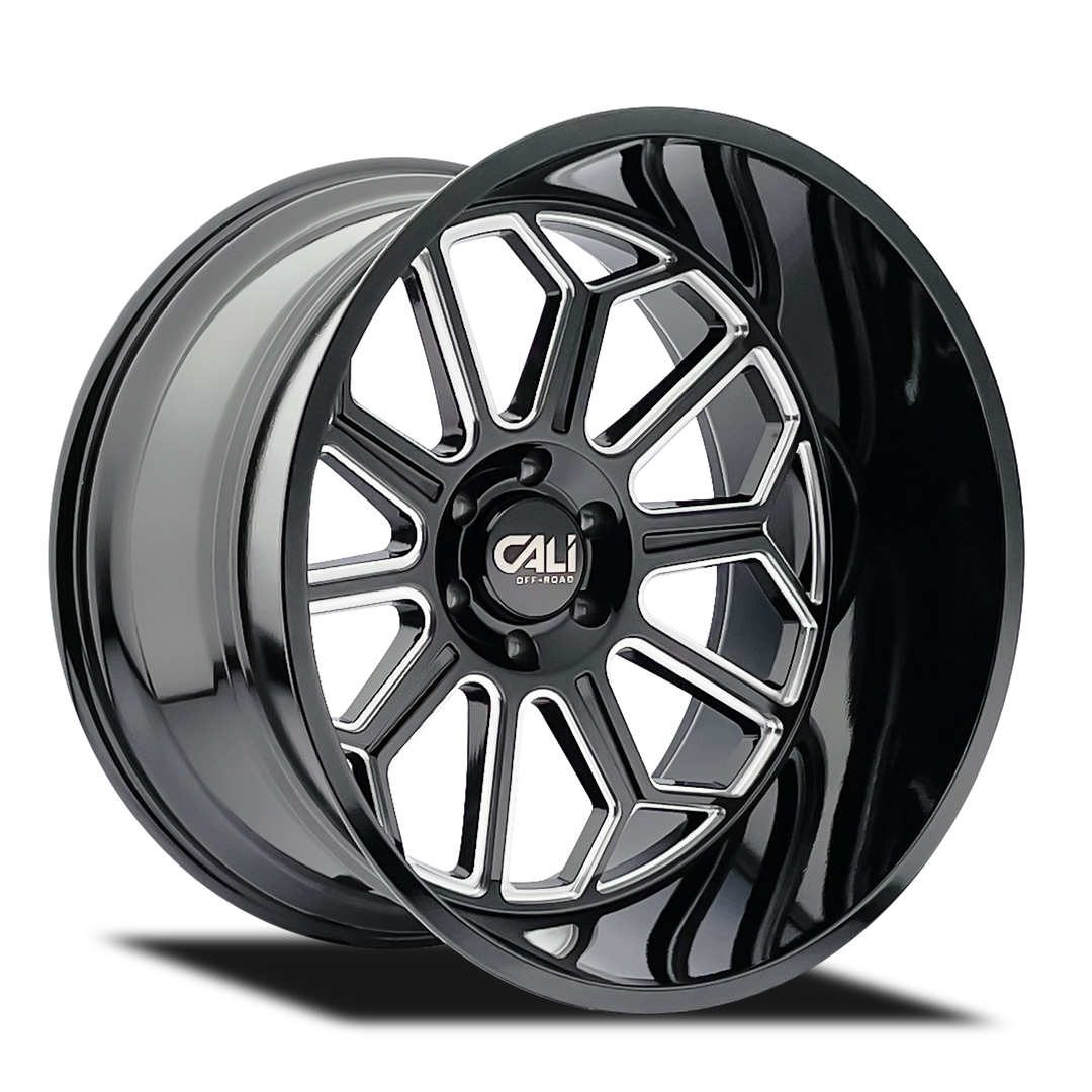 Cali Off-Road Auburn 9117 20x9 8x170 -12 125.2 Gloss Black Milled