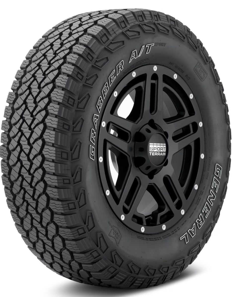 General Tire Grabber A/T Sport LT255/70R17 110/107 T C/6 OWL All Terrain Tire